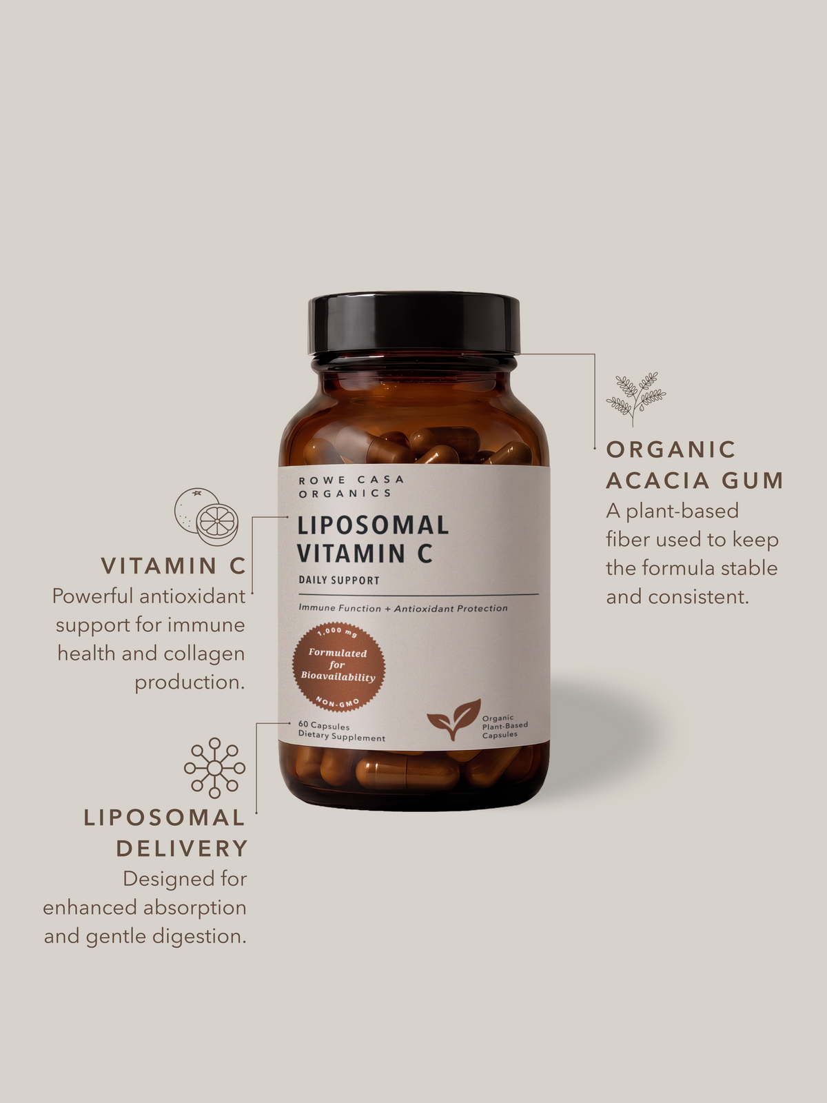 Rowe Casa | Vitamin C, 60 servings
