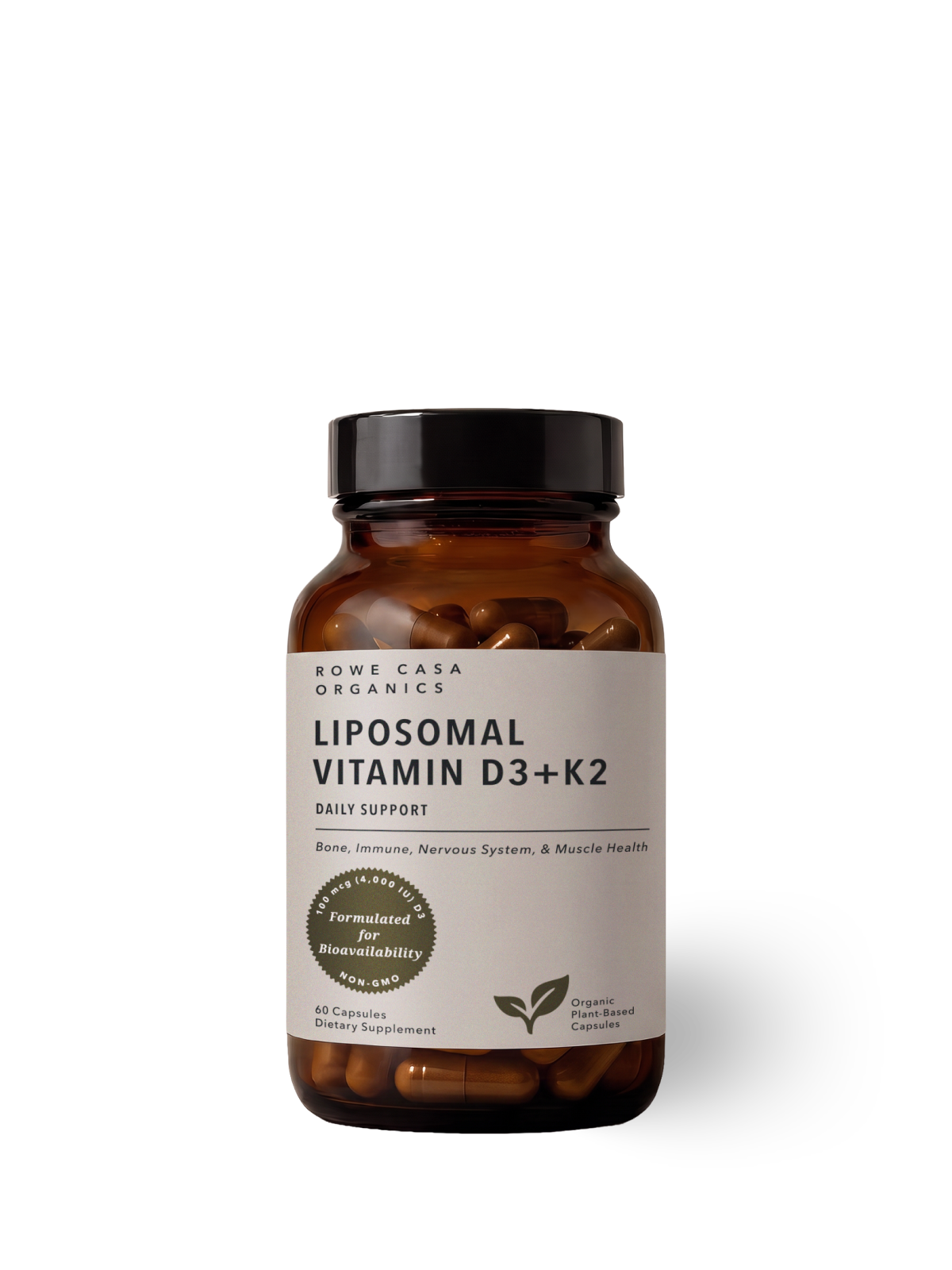 Rowe Casa | Vitamin D3 + K2, 60 servings
