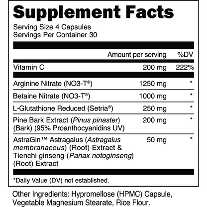 Transparent Labs | Nitric Oxide