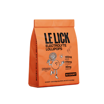 LeLick | Electrolyte Lollipops - Orange Coconut