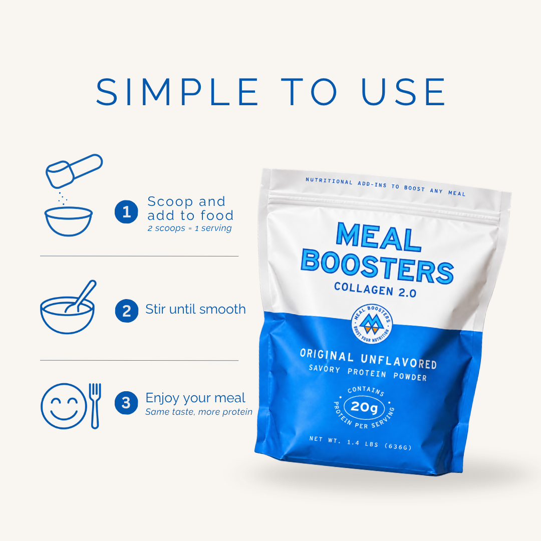 Meal Boosters | Collagen Protein - Unflavored, 20 Servings