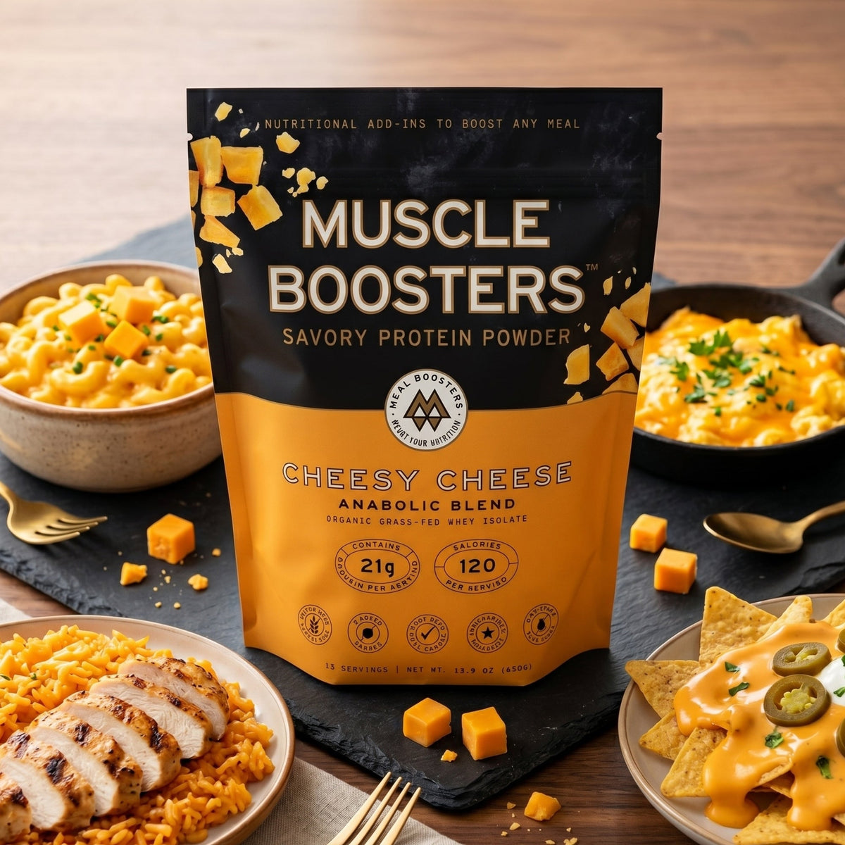 Meal Boosters | Muscle Boosters Anabolic Blend - Cheesy Cheese, 15 Servings