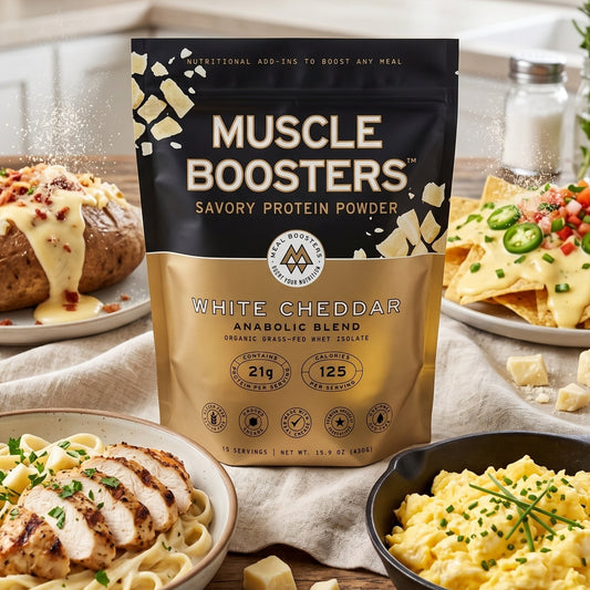 Meal Boosters | Muscle Boosters Anabolic Blend - White Cheddar, 15 Servings