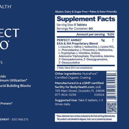 Perfect Aminos - Tablets 150ct (30 Servings)