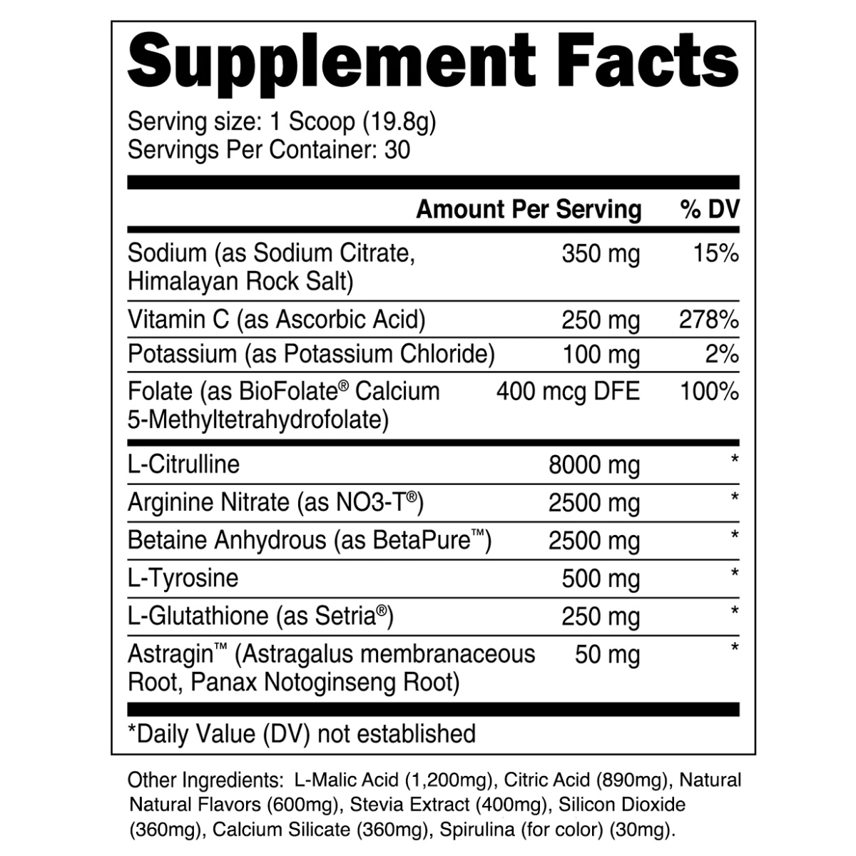 Transparent Labs | PUMP Pre Workout
