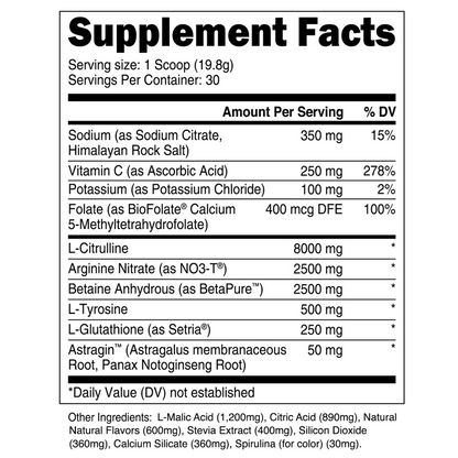 Transparent Labs | PUMP Pre Workout