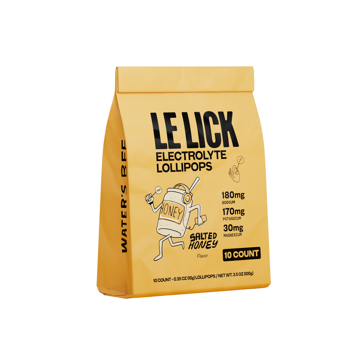 LeLick | Electrolyte Lollipops - Salted Honey