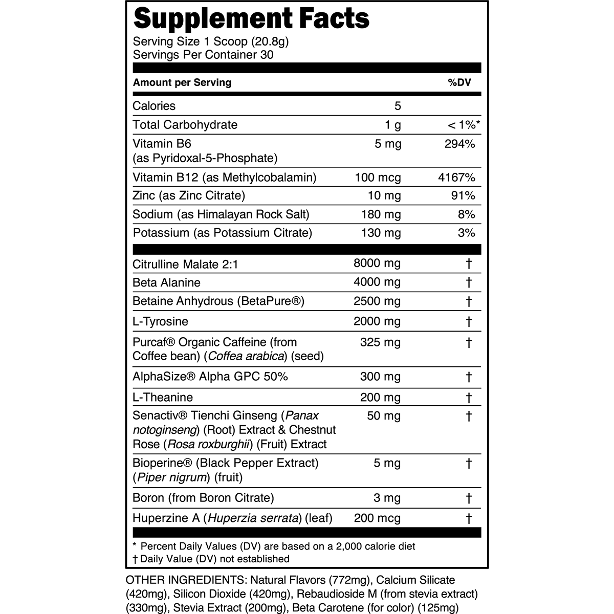 Transparent Labs | Bulk BLACK Pre Workout