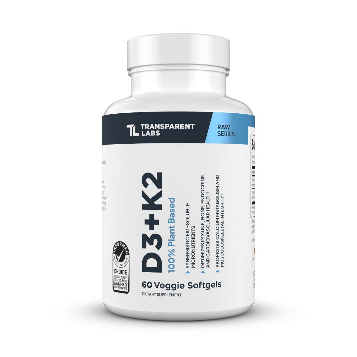 Transparent Labs | Vitmin D3 w/K2