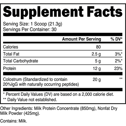 Transparent Labs | Colostrum - Unflavored
