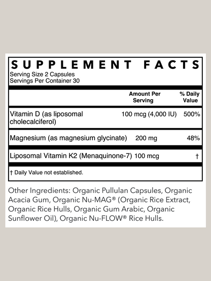 Rowe Casa | Vitamin D3 + K2, 60 servings