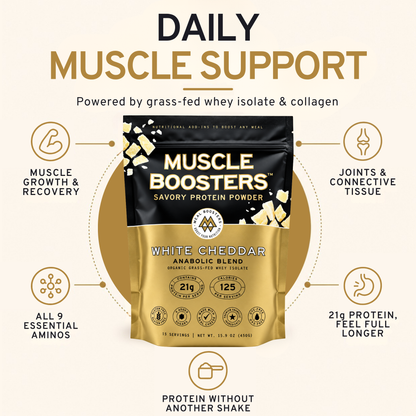 Meal Boosters | Muscle Boosters Anabolic Blend - White Cheddar, 15 Servings