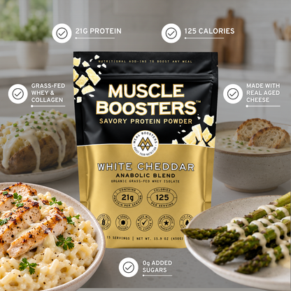 Meal Boosters | Muscle Boosters Anabolic Blend - White Cheddar, 15 Servings