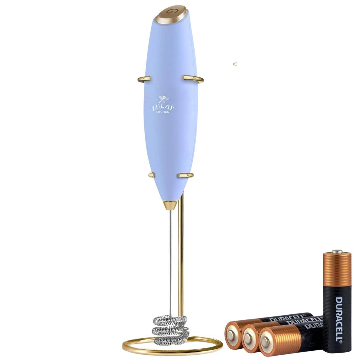Zulay Kitchen | Tornado Milk Frother Whisk – Includes 4 AA Batteries