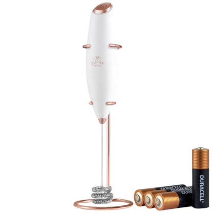 Zulay Kitchen | Tornado Milk Frother Whisk – Includes 4 AA Batteries