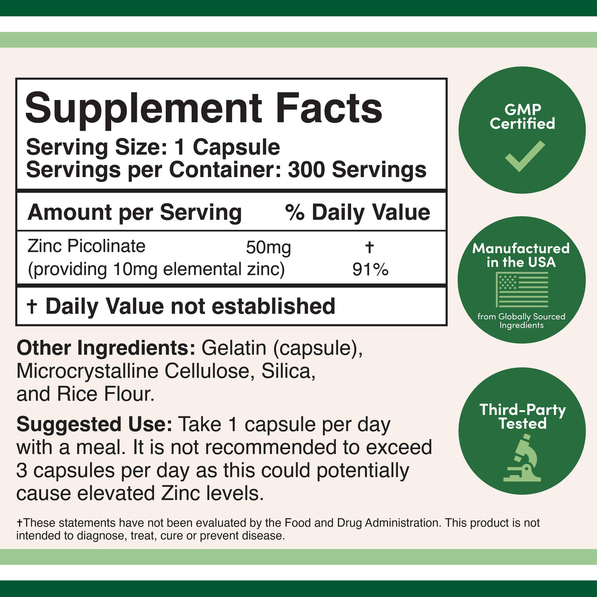 Double Wood | Zinc Picolinate