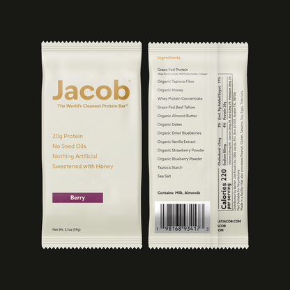 Jacob | Protein Bar - Grass-Fed Organic Snack Bar