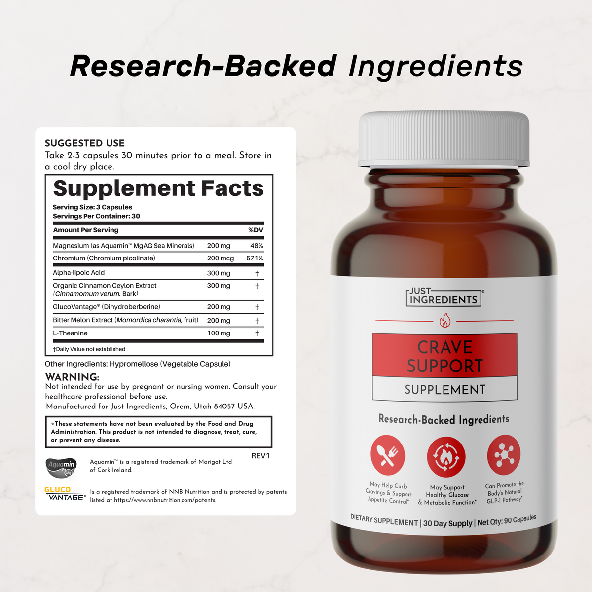 Just Ingredients Crave Support