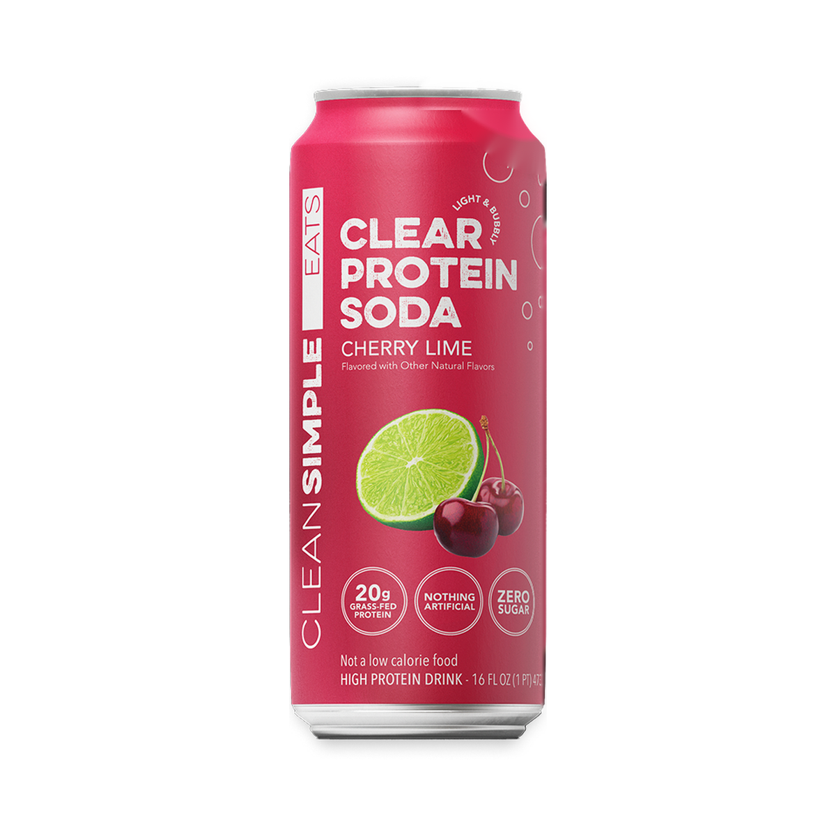 Clean Simple Eats Clear Protein RTD - Cherry Lime single can
