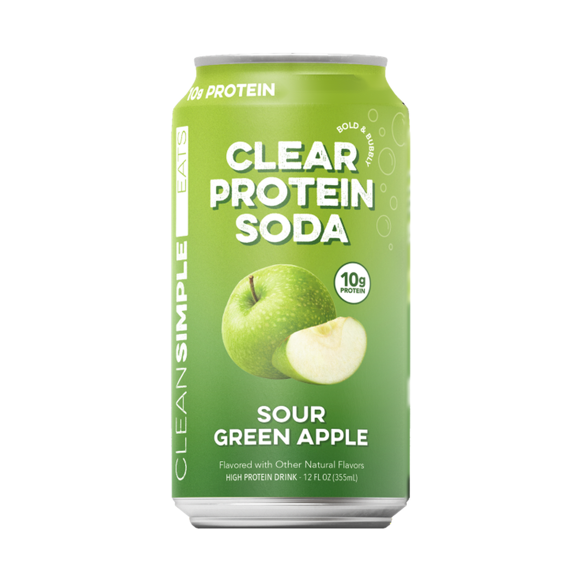 Clean Simple Eats Clear Protein RTD - Sour Green Apple single can