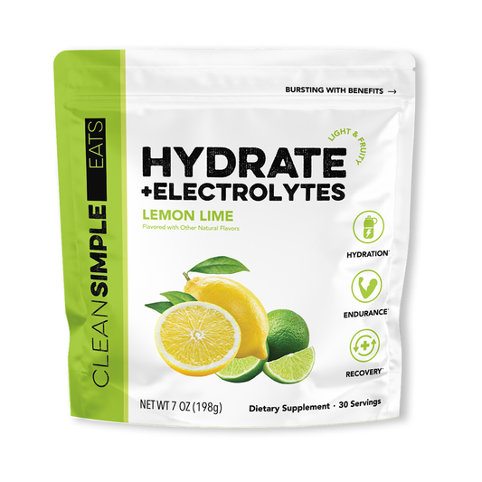 Clean Simple Eats Hydrate + Electrolytes Lemon Lime 30 serving bag