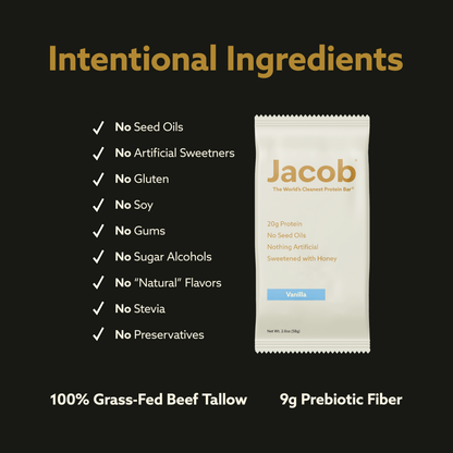 Jacob | Protein Bar - Grass-Fed Organic Snack Bar