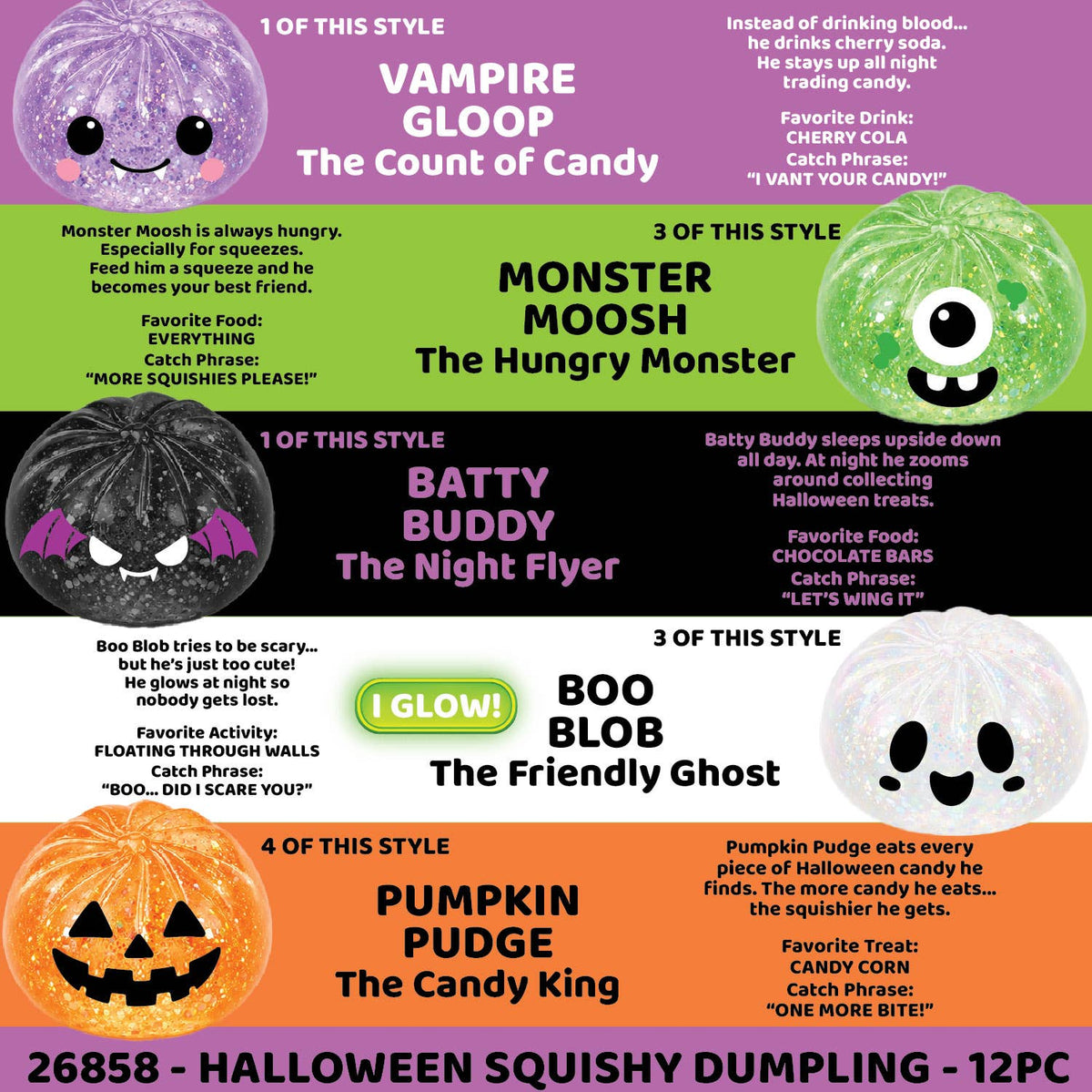 Fun Doh Halloween Dumpling Squishy
