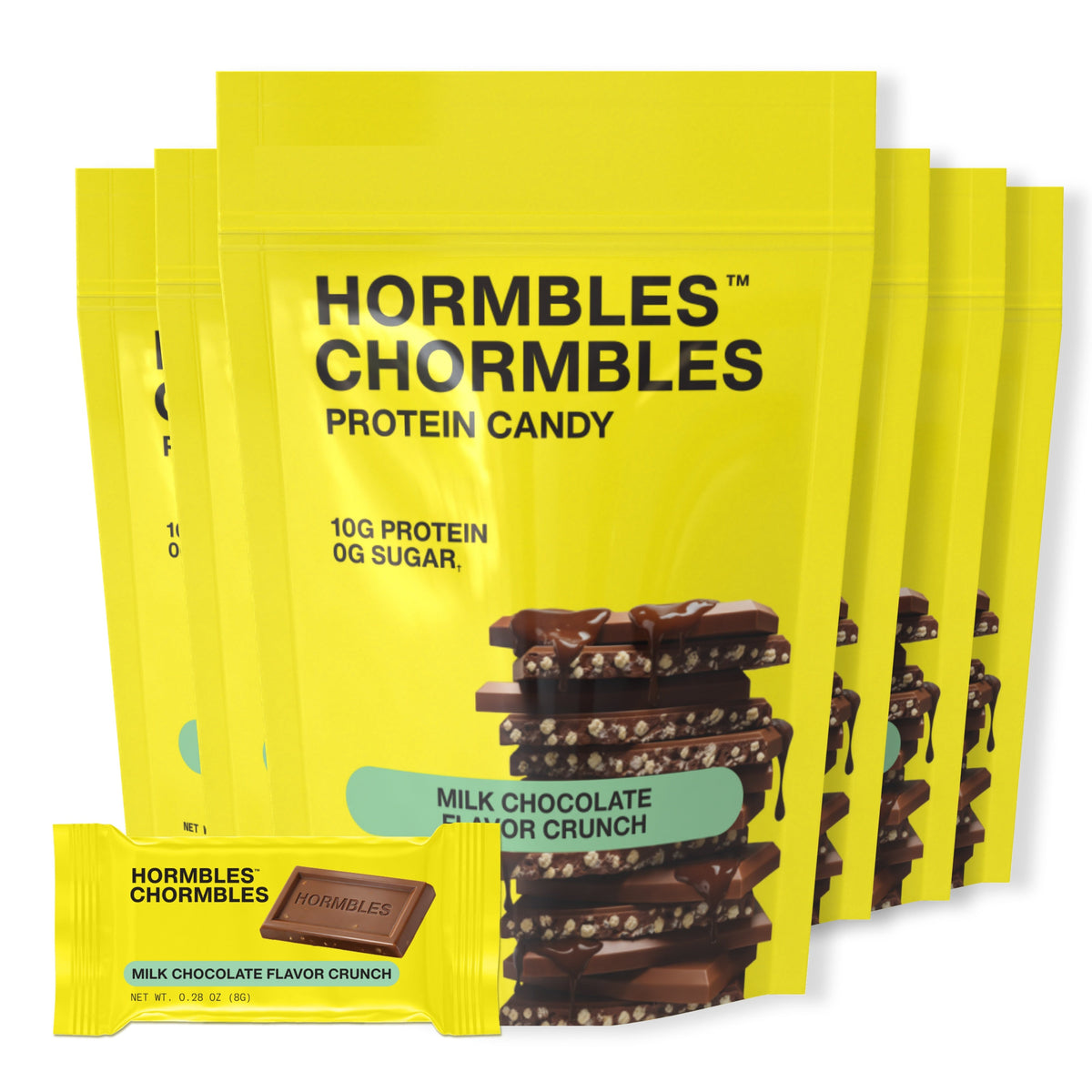 Hormbles Chormbles | Protein Candy Bar - Bag / Crunchy Milk Chocolate