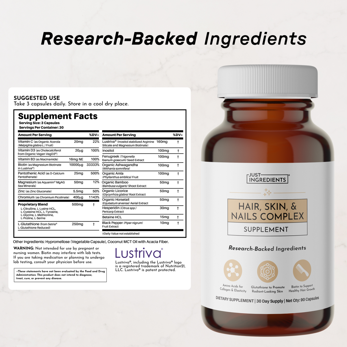 Just Ingredients Hair, Skin & Nails