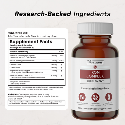 Just Ingredients Iron Complex