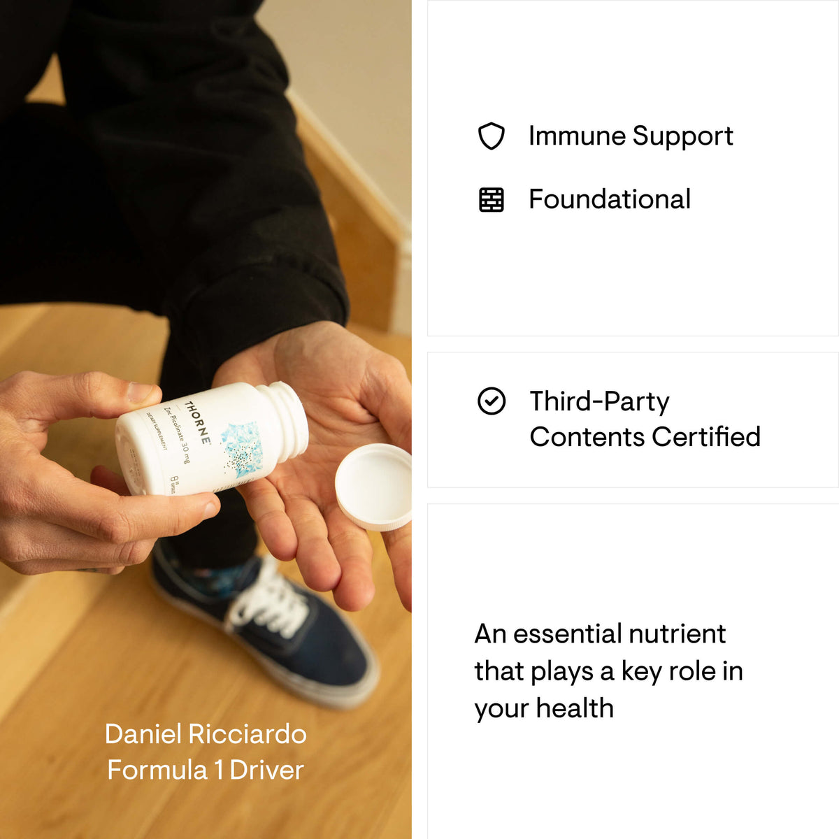 Thorne Zinc Picolinate 30mg, 60 servings