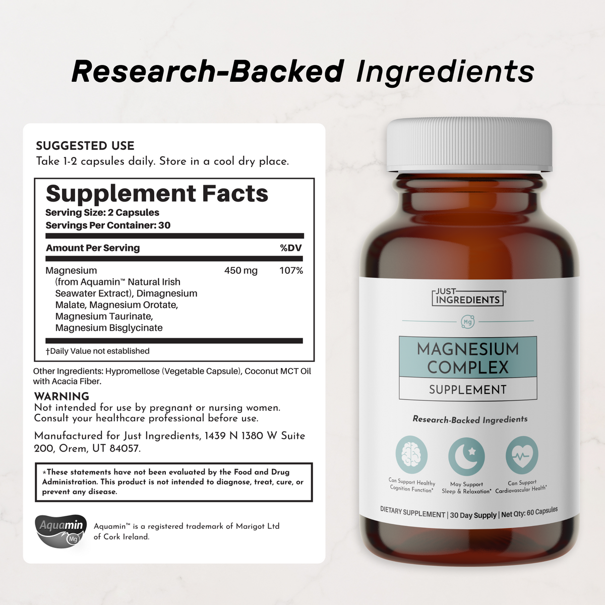 Just Ingredients Magnesium Complex