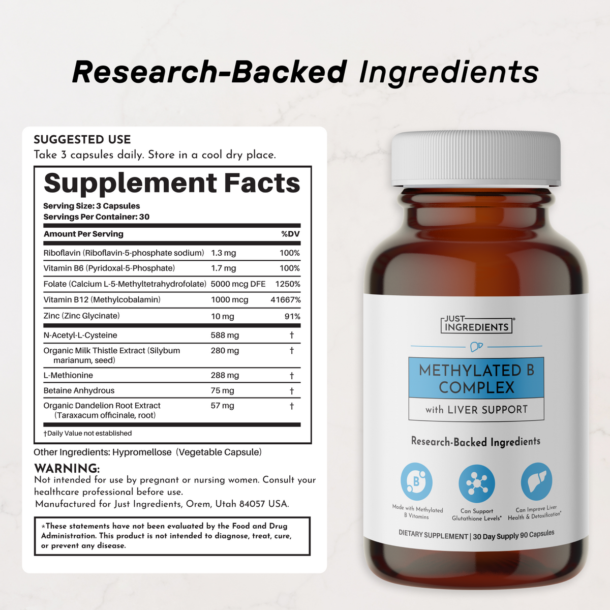 Just Ingredients Methyl B Complex