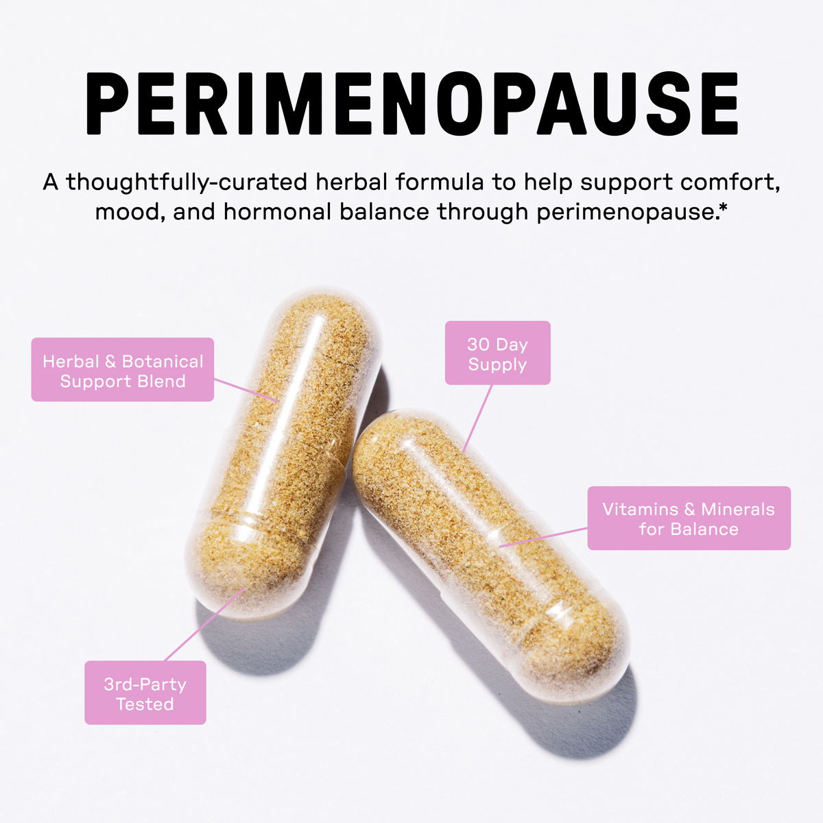 Just Ingredients Perimenopause Support