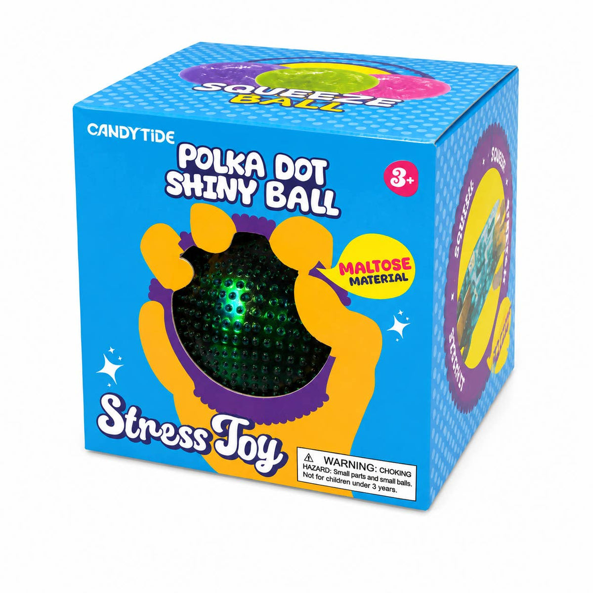 Polka Dot Shiny Ball Stress Ball