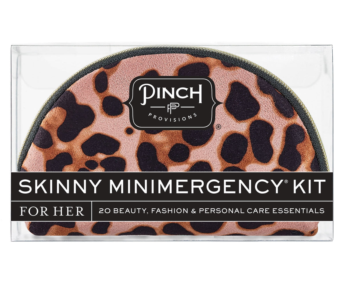 Shemergency Survival Kit - Leopard Skinny Minimergency Kit