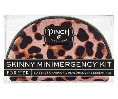 Shemergency Survival Kit - Leopard Skinny Minimergency Kit