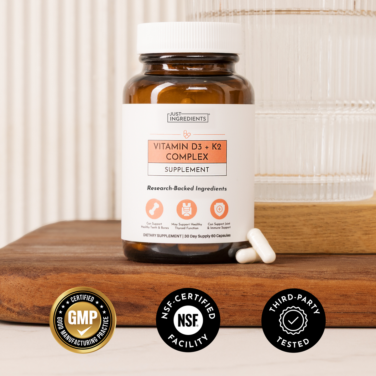 Just Ingredients D3 & K2
