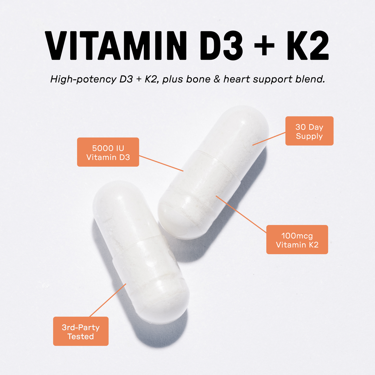 Just Ingredients D3 & K2